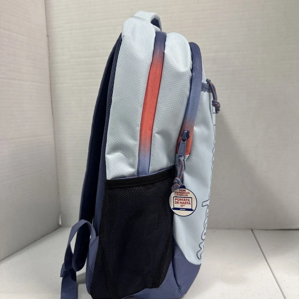 Champion Center Backpack, Light Blue/Navy/Coral, Laptop Pouch, NWT